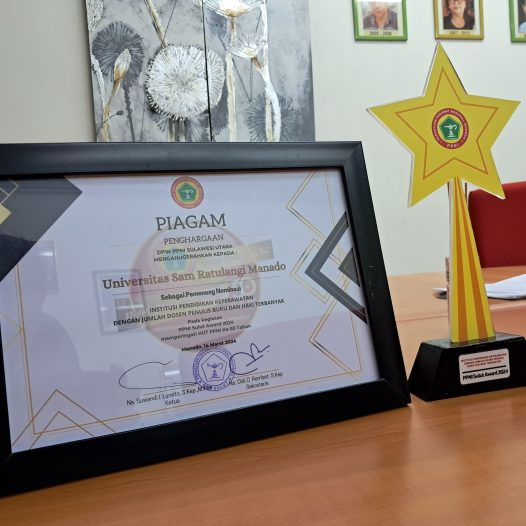 Prodi Ilmu Keperawatan FK UNSRAT Menyabet 1 penghargaan prestisius dalam Ajang PPNI SULUT Awards 2024